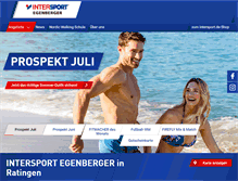 Tablet Screenshot of intersport-egenberger.de